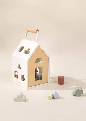 Wooden Shapes Sorting House