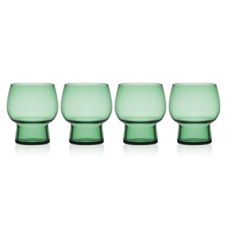 Phoebe 14Oz Sage Glass S/4