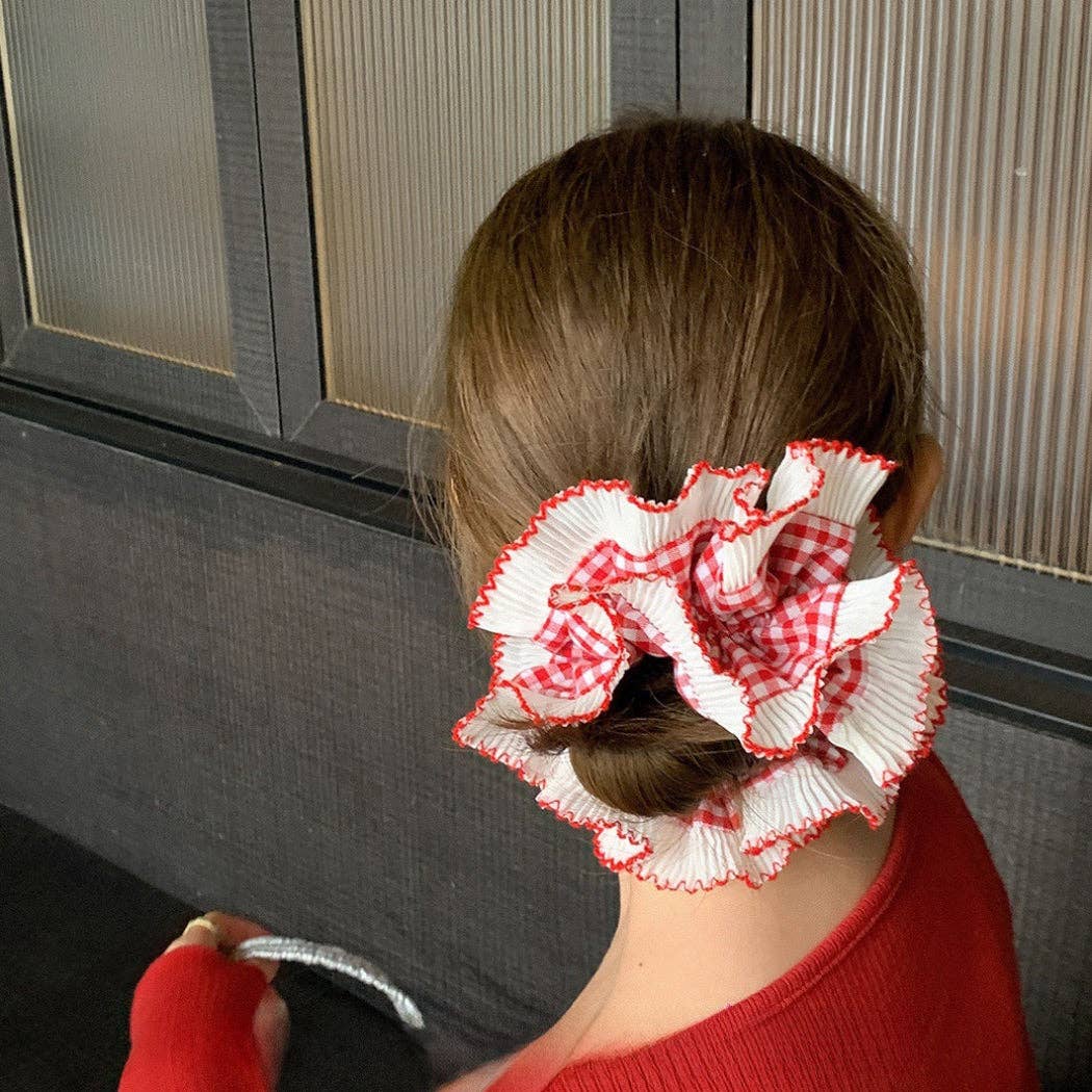 Ruffled Lace Scrunchie