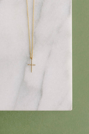 Momma + Me Cross Necklace Set