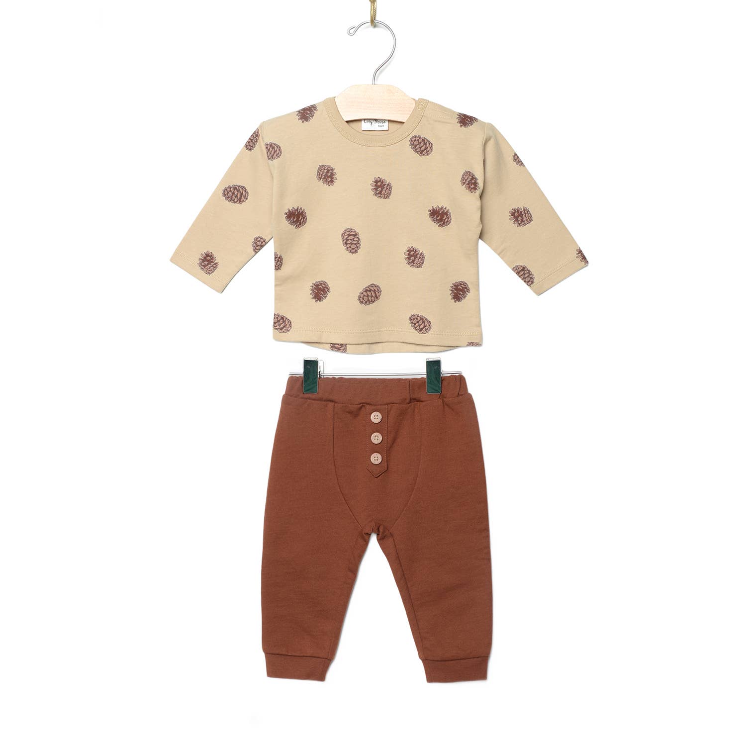 Baby Boy Set- Pinecones