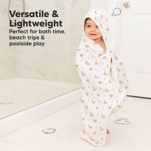 KeaBabies Lyra Muslin Hooded Towel