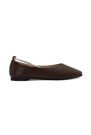 Sola Ballet Flats Brown