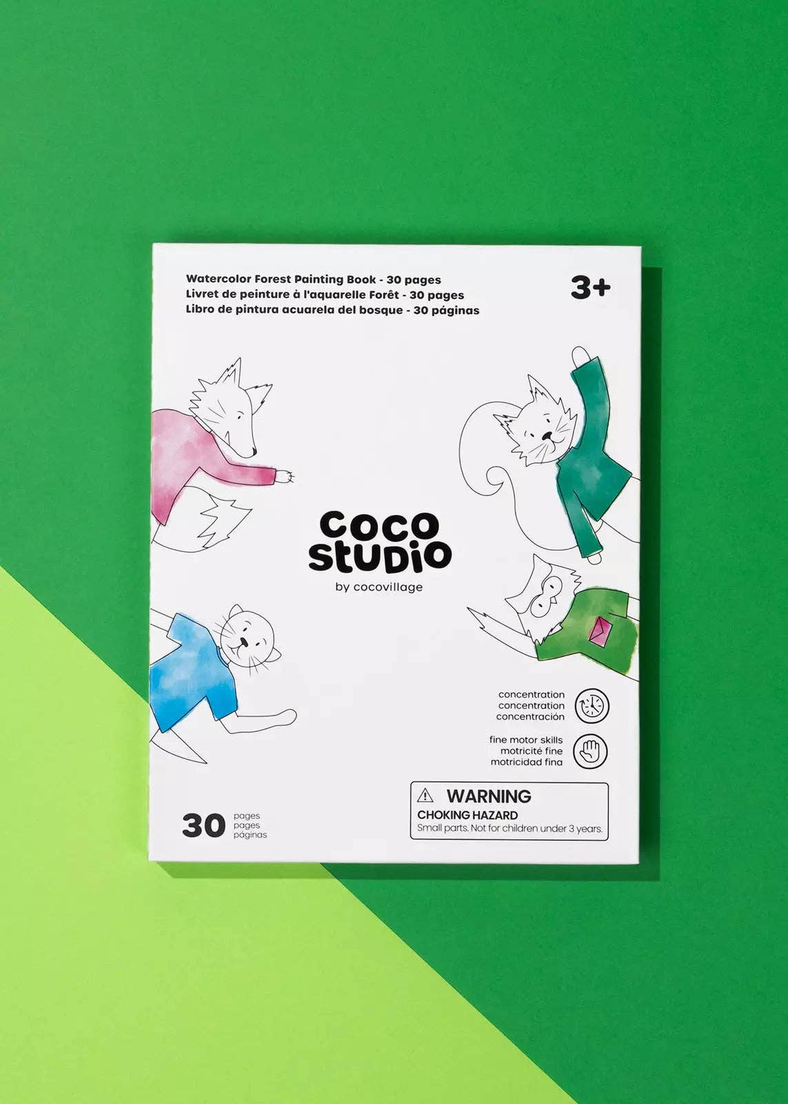 Watercolor Forest Painting Book - 30 pages