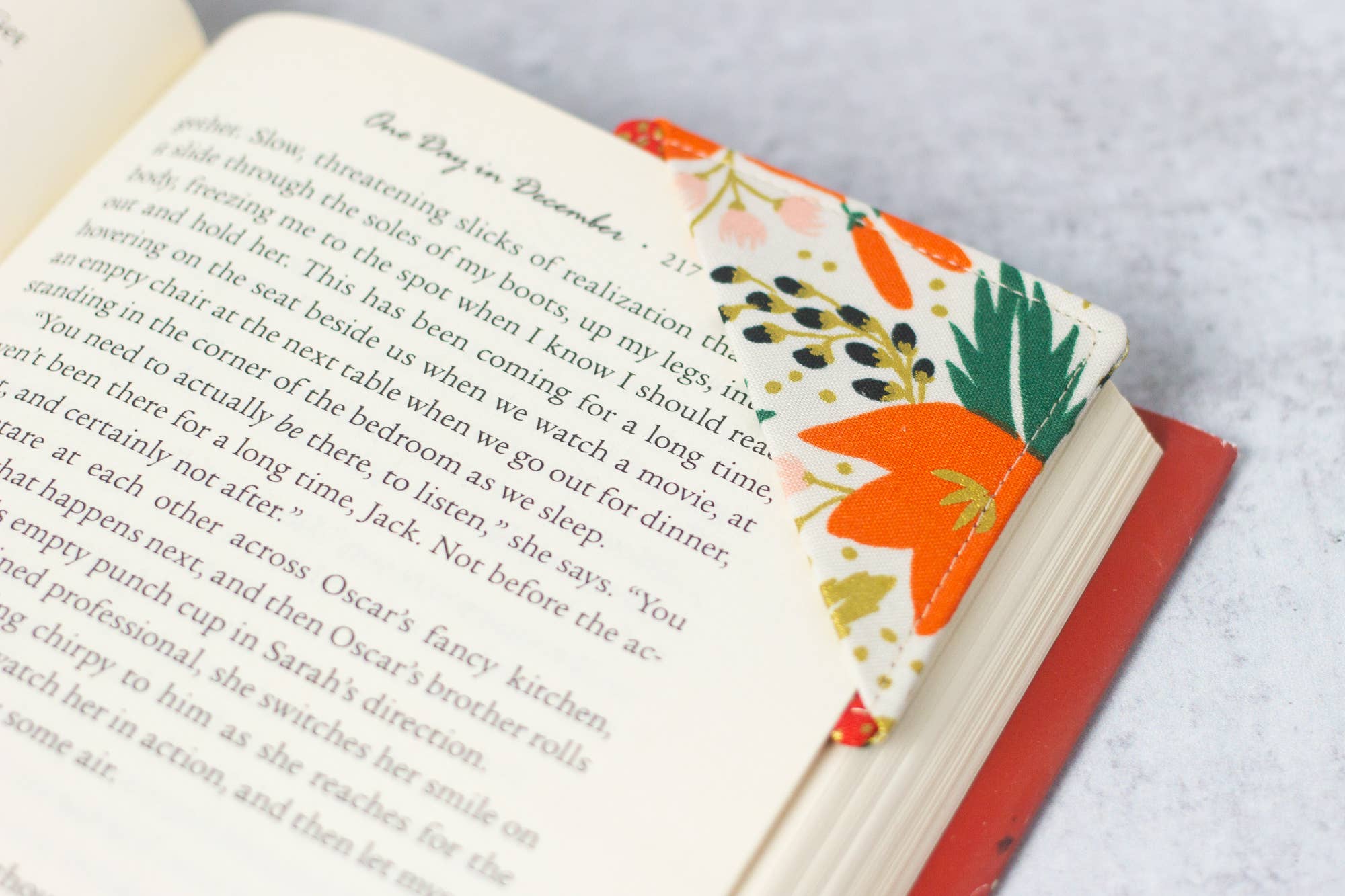 Poinsettia Corner Bookmark