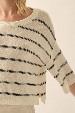 Nelly Sweater - Cream/Black