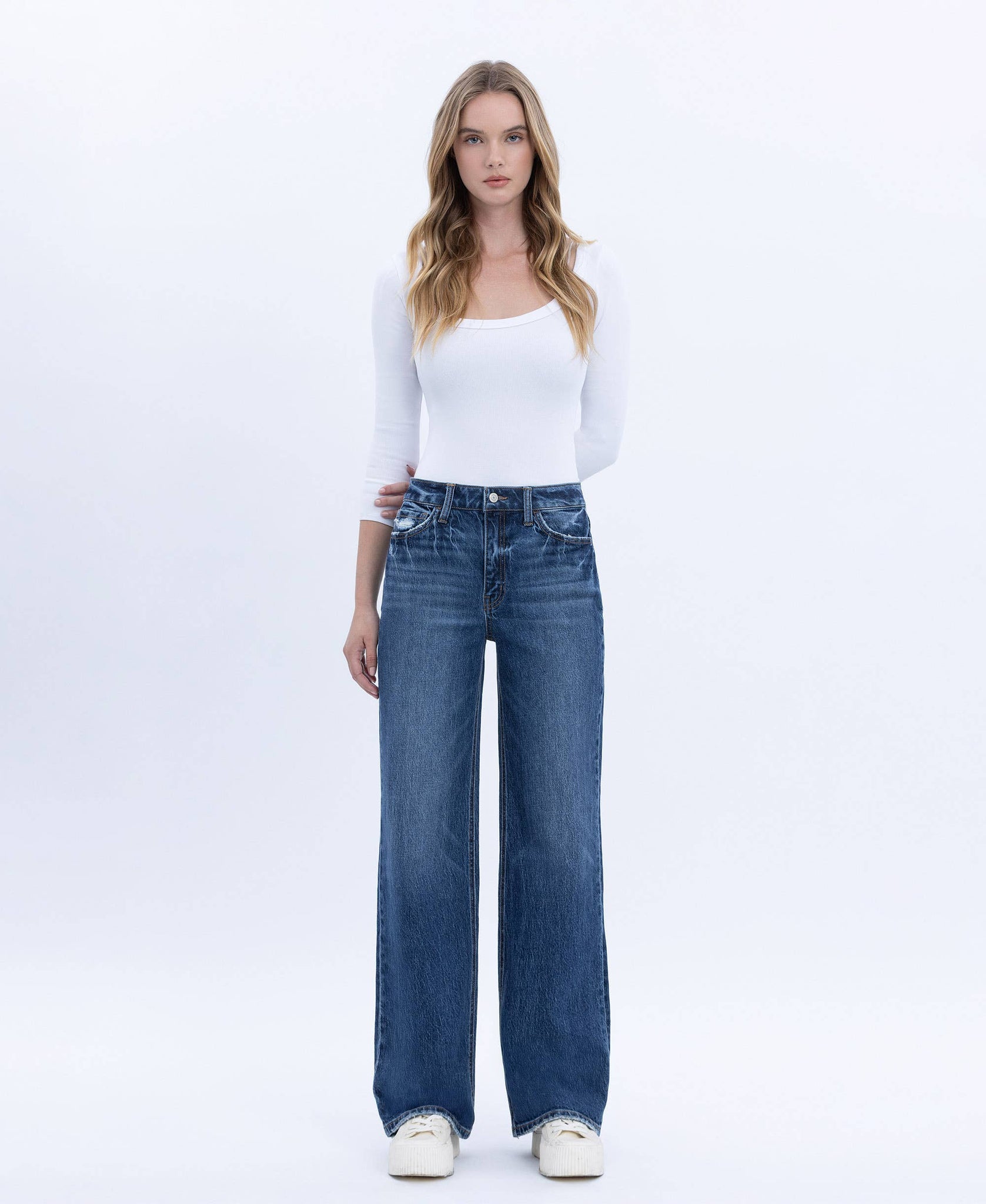 Eli High Rise Wide Leg Jeans