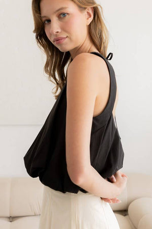 Belle Bubble Top Black