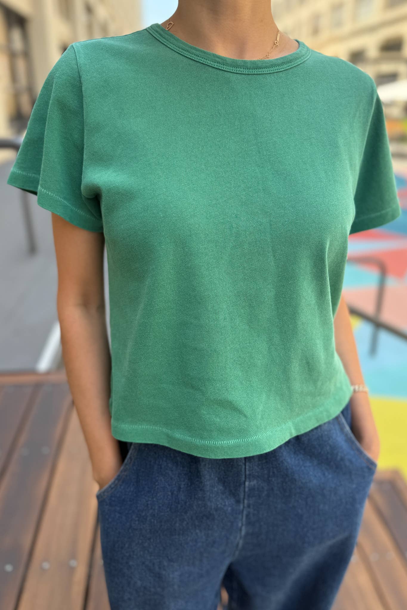 The Little Boy Tee Seagreen