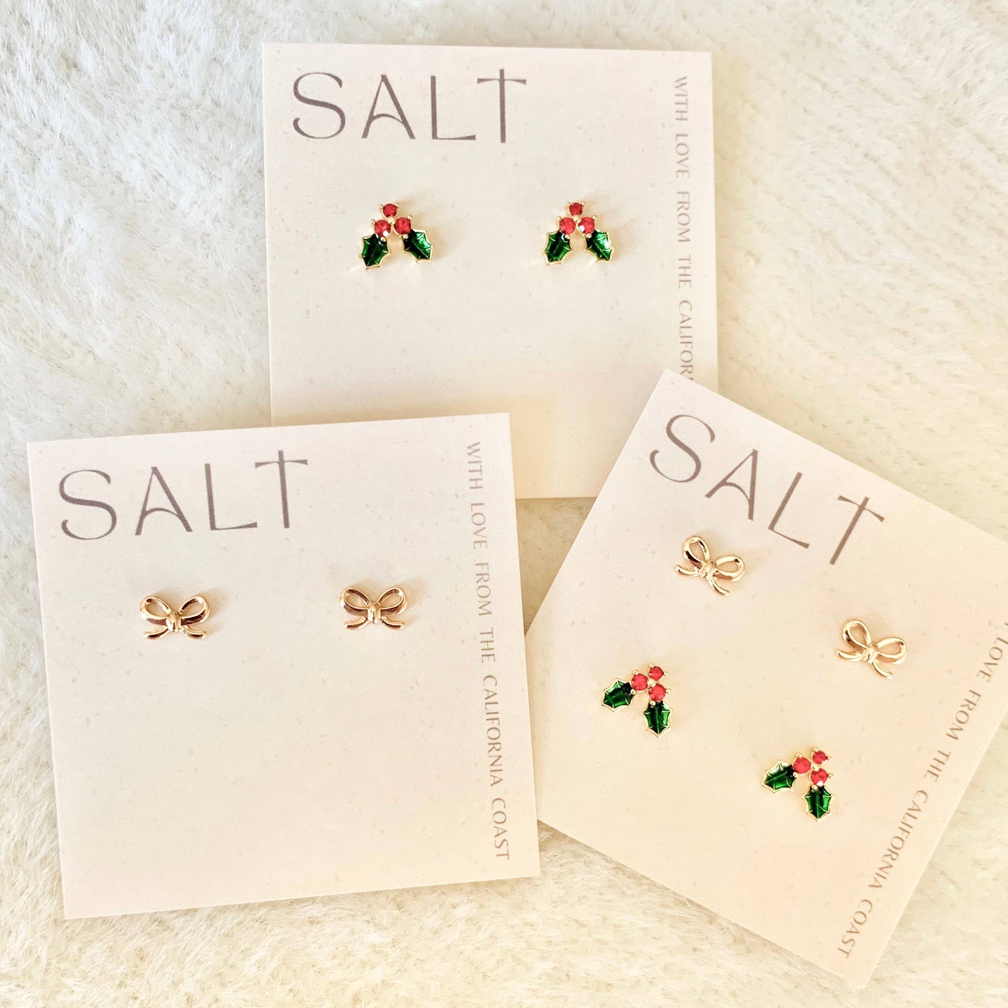 Classic Christmas Stud Pack | gold