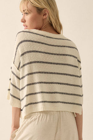Nelly Sweater - Cream/Black