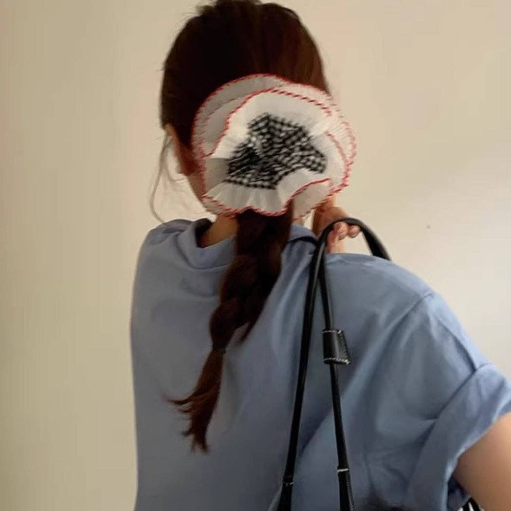 Ruffled Lace Scrunchie