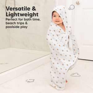 KeaBabies Lyra Muslin Hooded Towel
