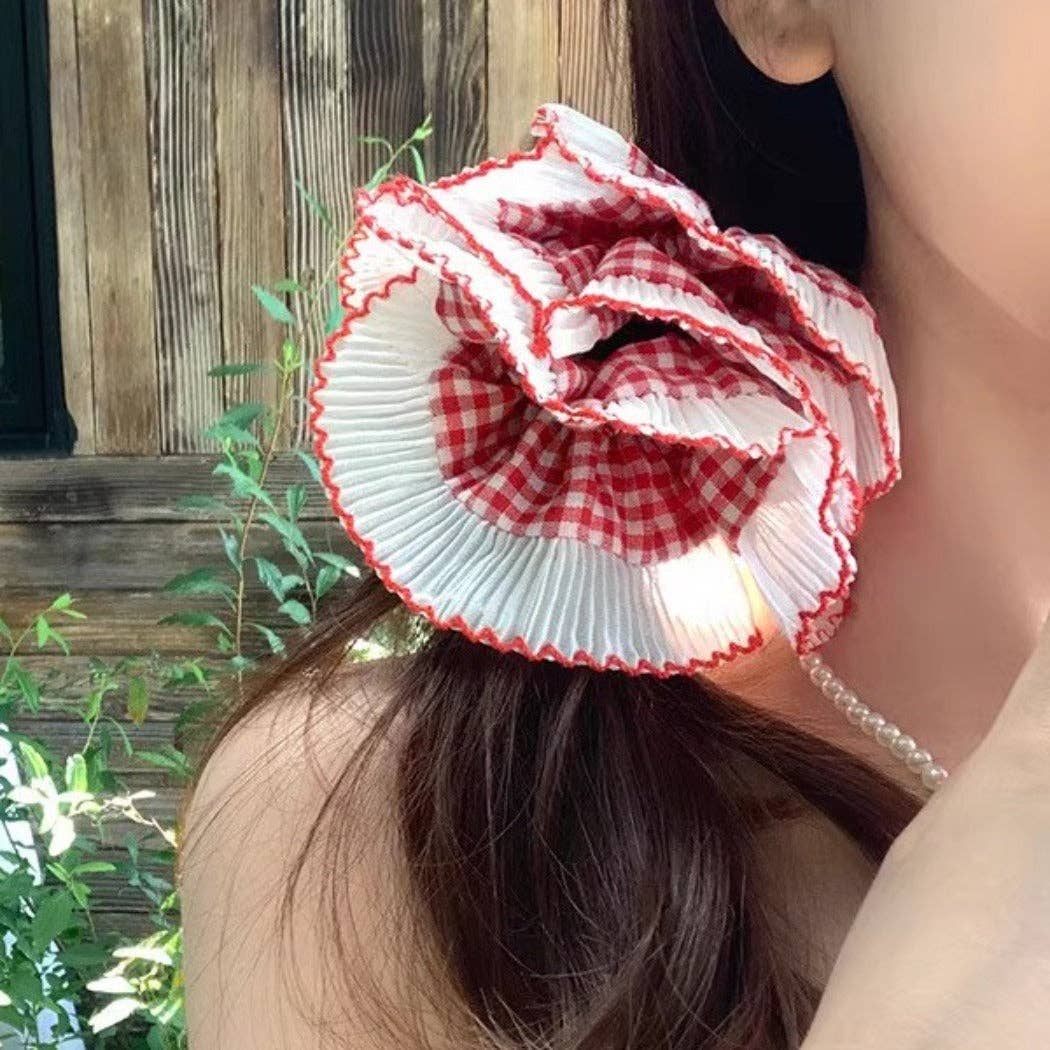 Ruffled Lace Scrunchie