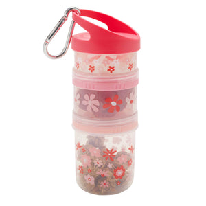 Twist & Snack Stacker | Pink Flowers