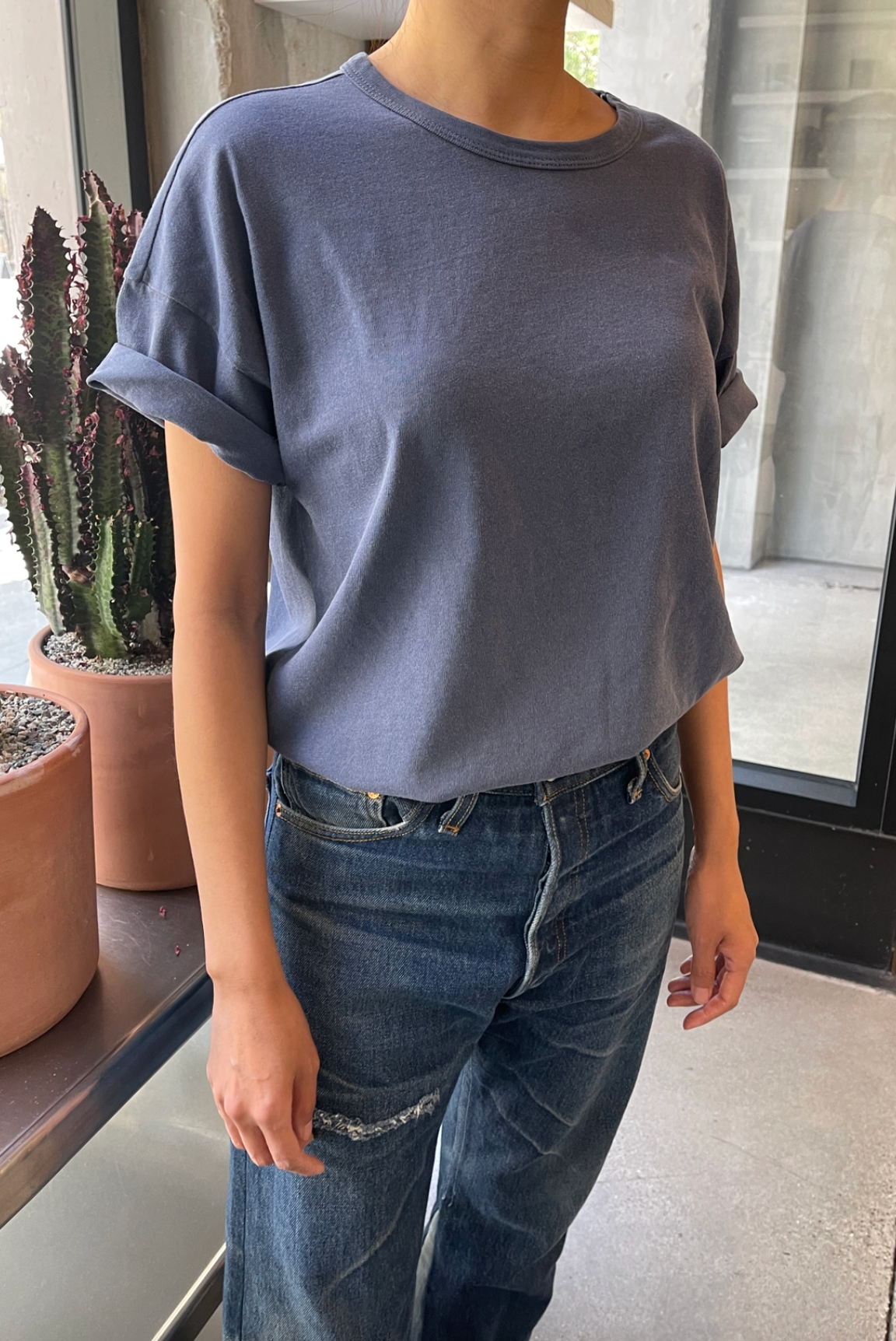 Her Tee Vintage Navy