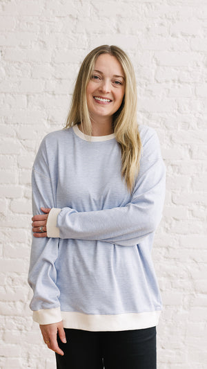 Ranie Top Blue/White