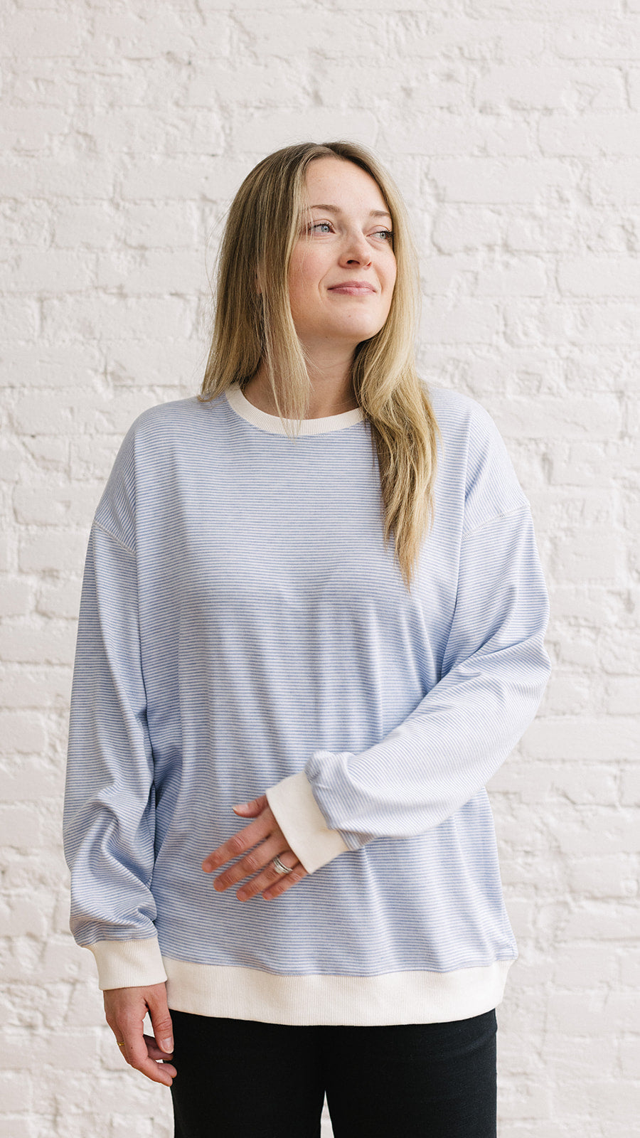 Ranie Top Blue/White