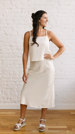 Sera White Tank Top