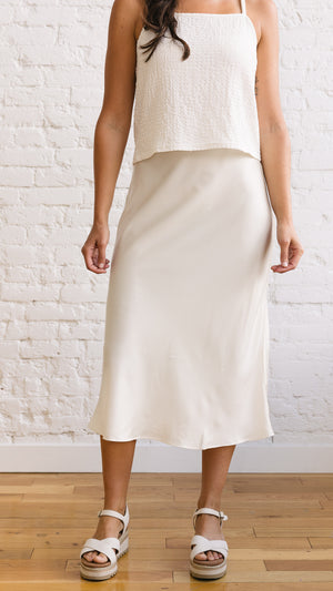 Julia Satin Maxi Skirt