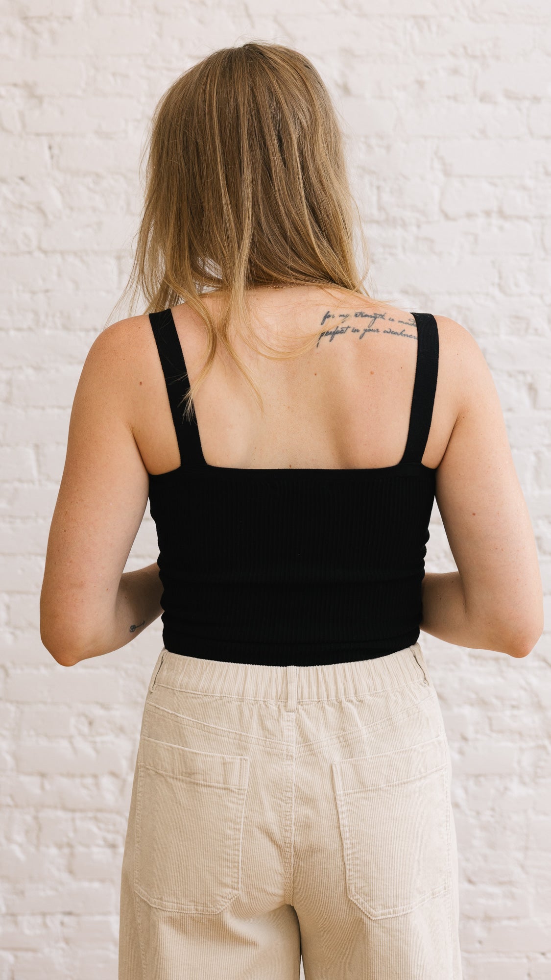 Aubree Knit Tank - Black