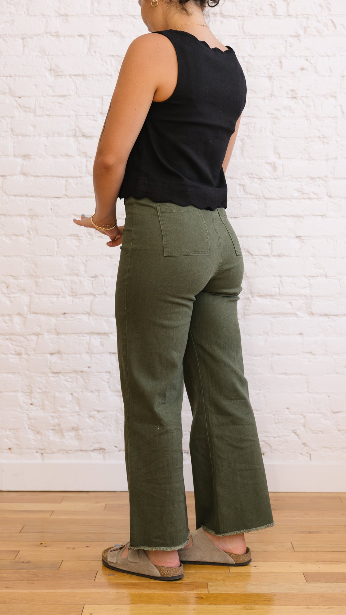 Clear Eyes Wide Leg Denim Pants