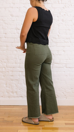Clear Eyes Wide Leg Denim Pants