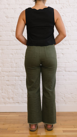 Clear Eyes Wide Leg Denim Pants