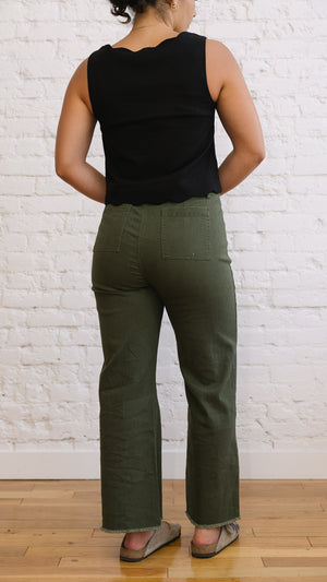 Clear Eyes Wide Leg Denim Pants