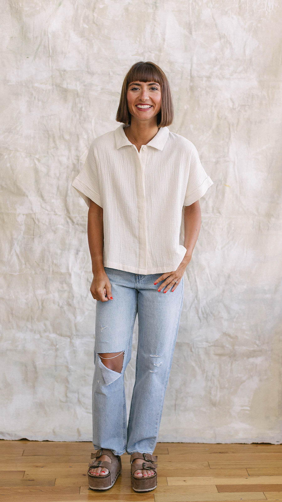 Beth Gauze Top