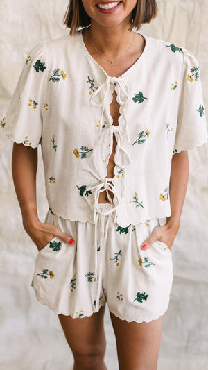 Market Linen Shorts