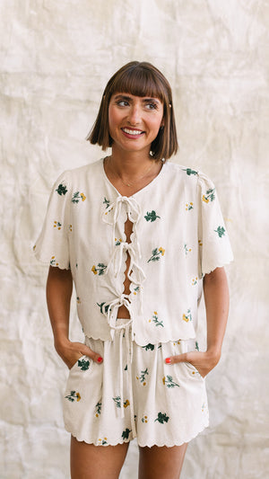 Market Linen Shorts