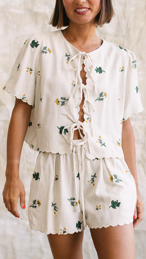 Market Linen Shorts
