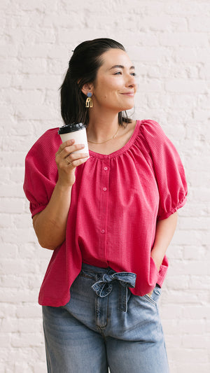 Bailey Blouse Cherry