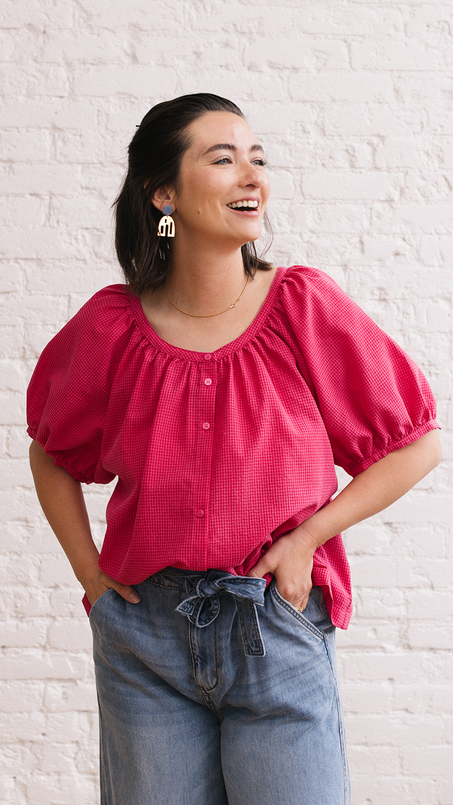 Bailey Blouse Cherry