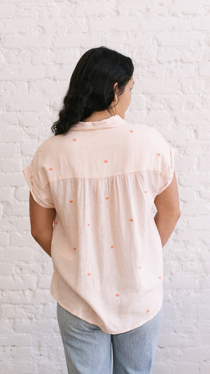 Jane Shirt Pink Hearts