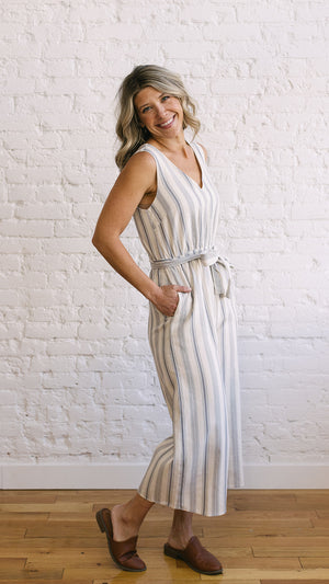 Allie Stripe Jumpsuit