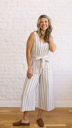 Allie Stripe Jumpsuit
