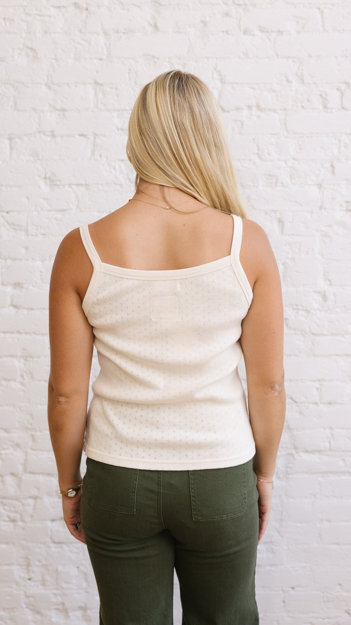 Pointelle Eve Cami Naturel