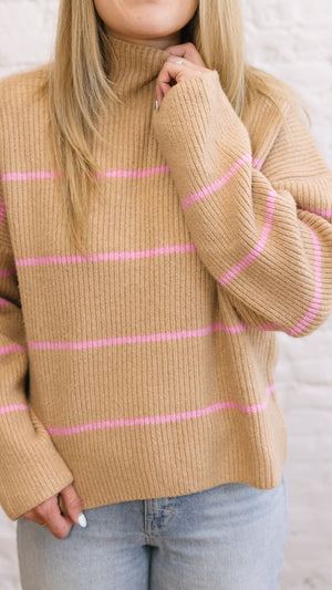 Ryder Sweater - Pink Stripe