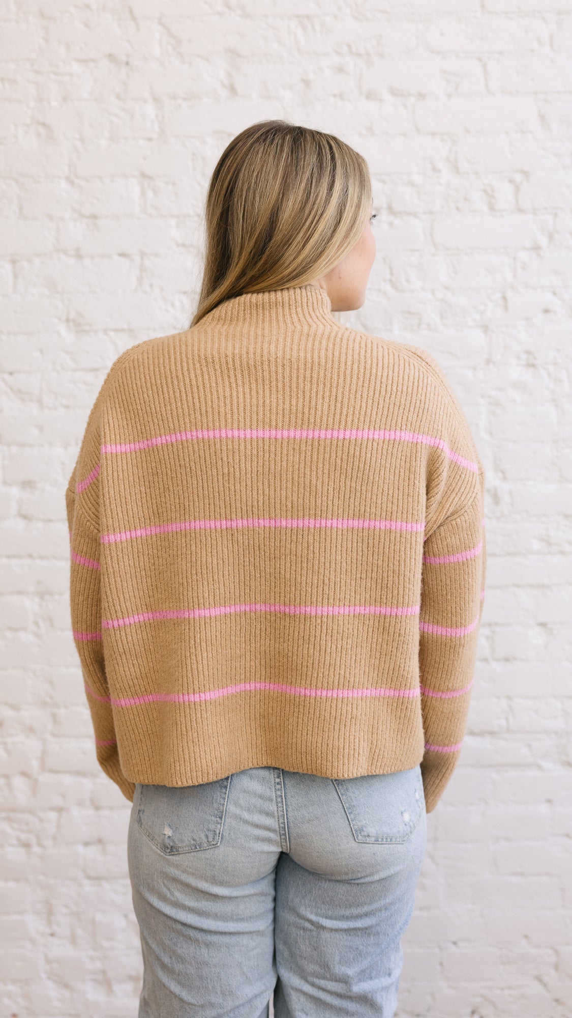 Ryder Sweater - Pink Stripe