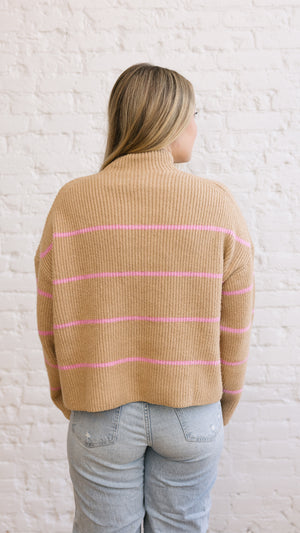 Ryder Sweater - Pink Stripe