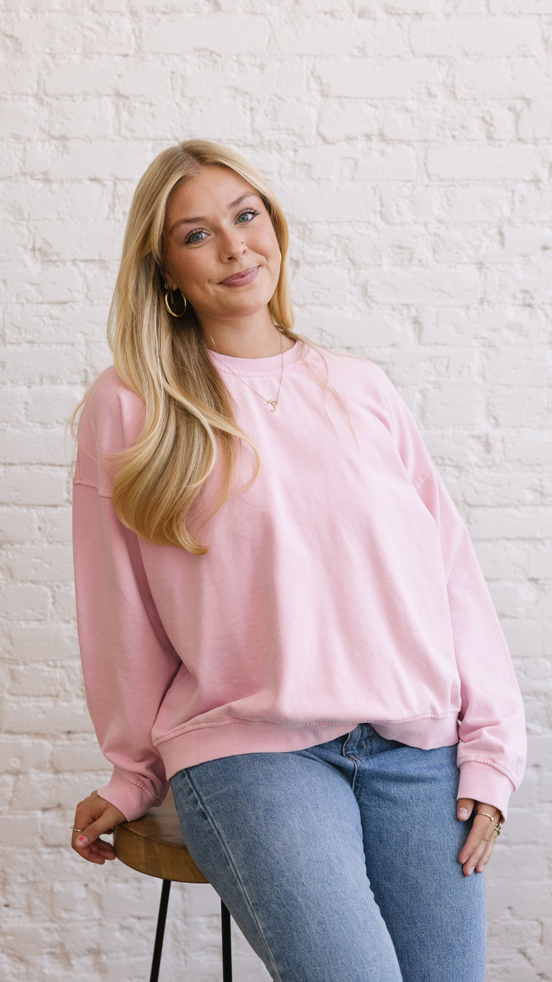 Pretty In Pink Terry Sweatshirt