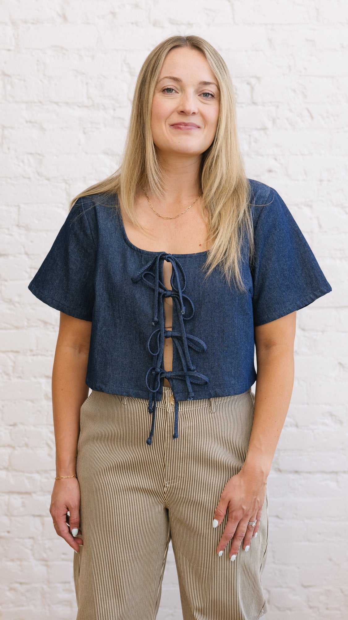 Dorothy Top Dark Denim