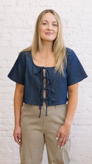 Dorothy Top Dark Denim