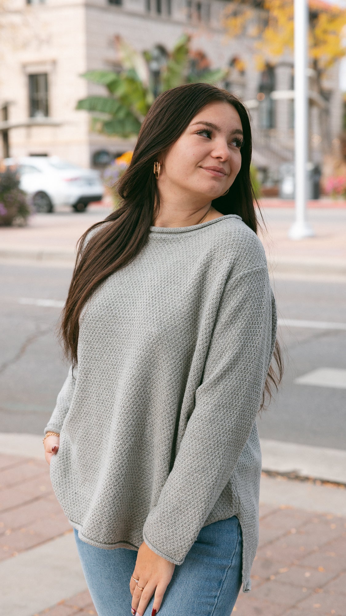 Linny Sweater Cement