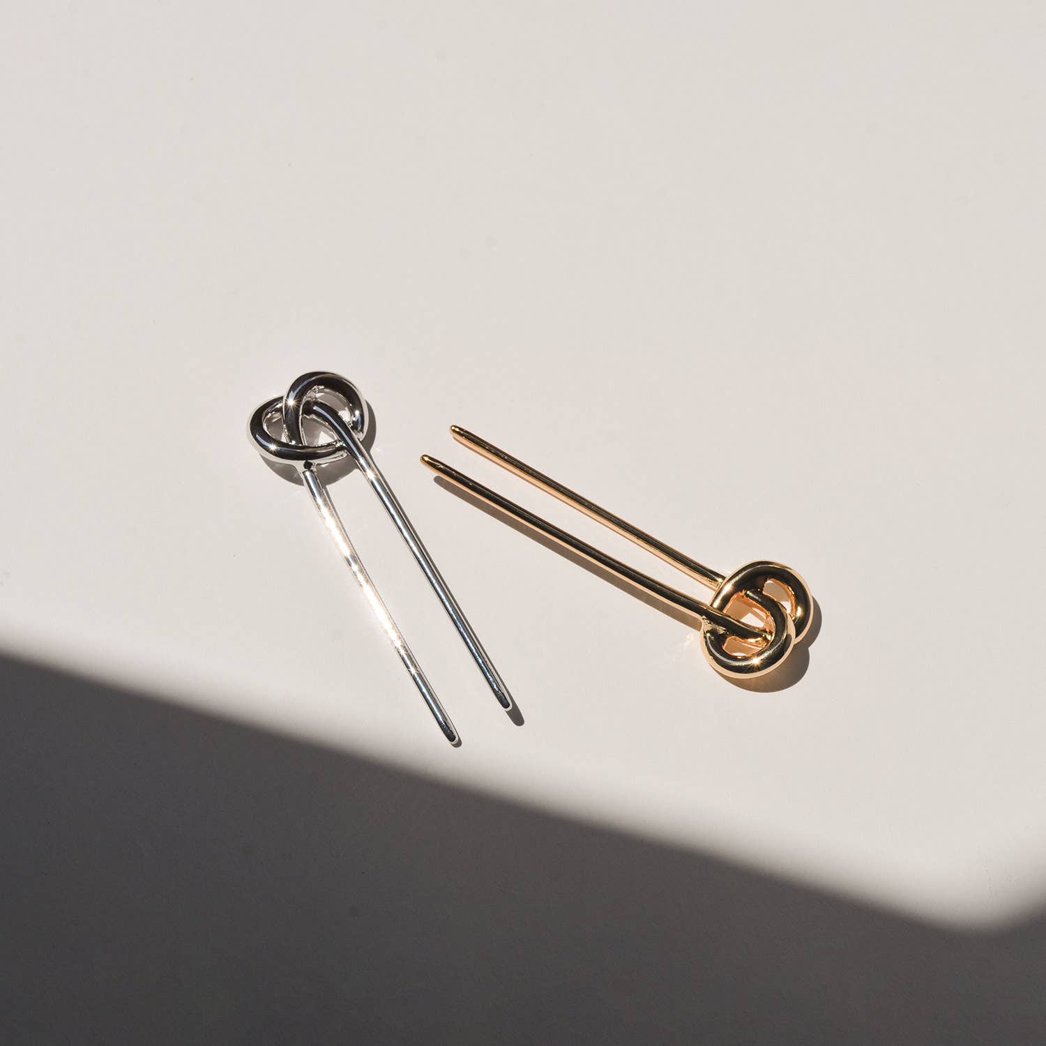 Knot-shaped Hair Stick | Silver