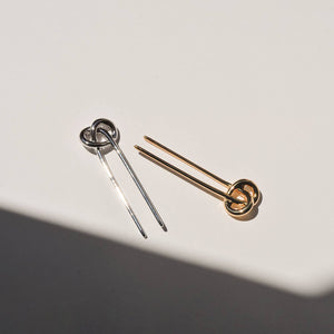Knot-shaped Hair Stick | Silver