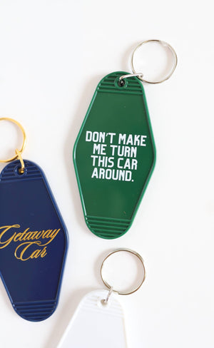 Funny Dad Motel Keychain