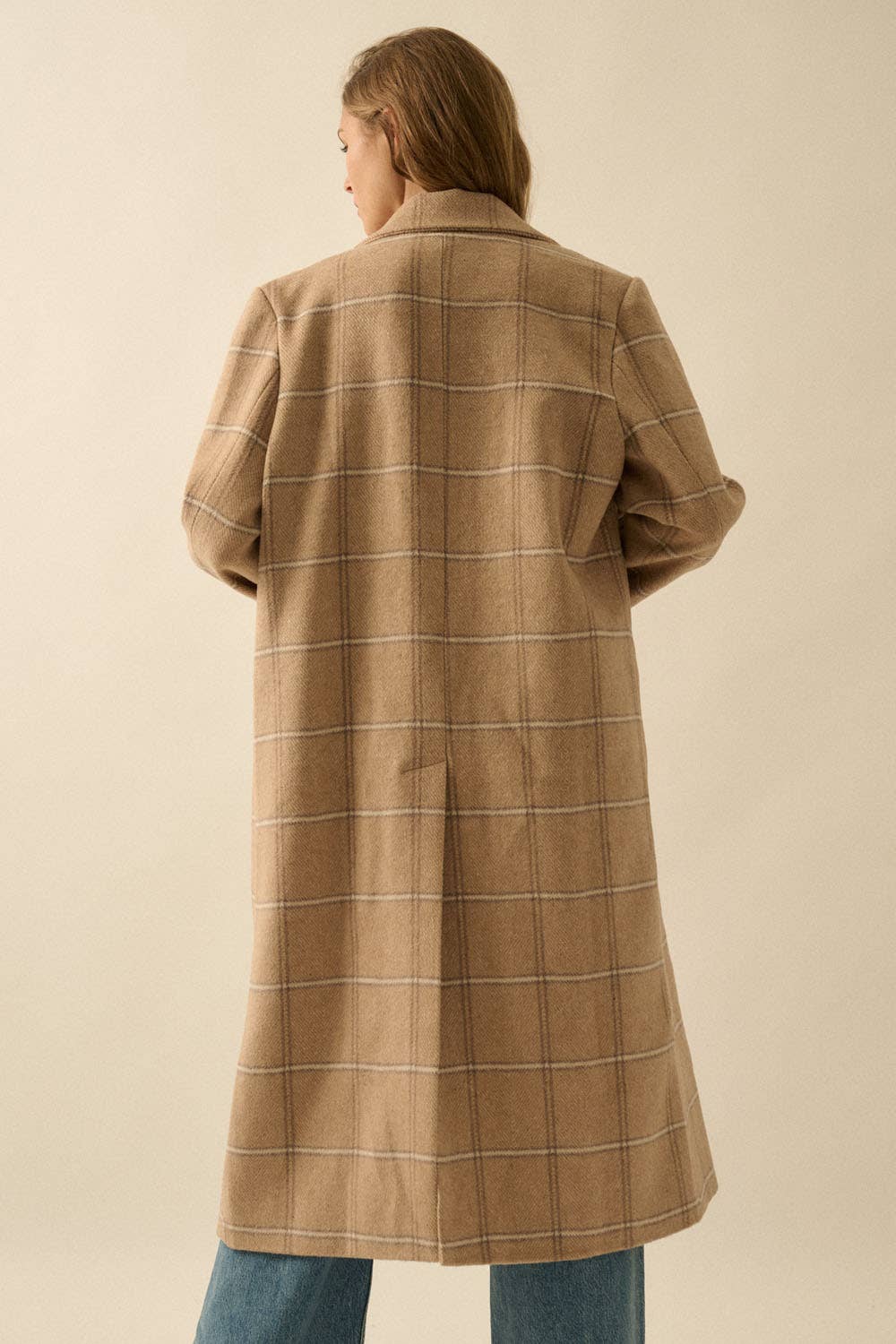 Polly Tweed Calf-Length Overcoat
